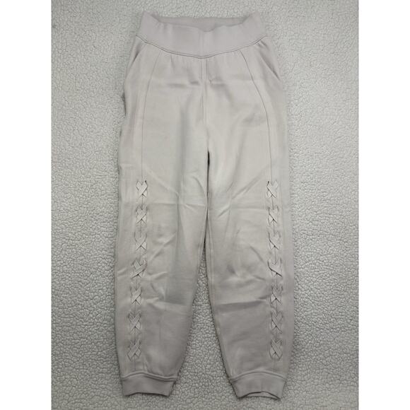 Lululemon Pants - Lululemon‎ Sweatpants Womens 4 Braided Detail High-Rise Joggers White Cream Gym